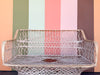 Marbled Pink Webspun Loveseat