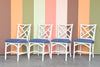 Set of Four Rattan Dining Chairs