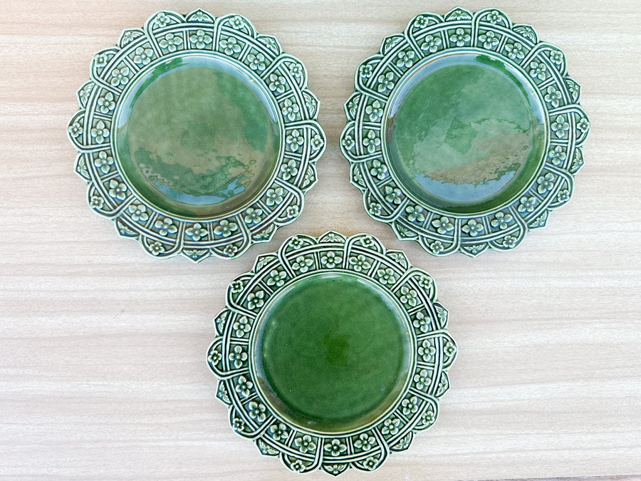 Set of Twelve Gorg Green Salad Plates