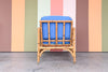 Rattan Lounge Chair on Casters