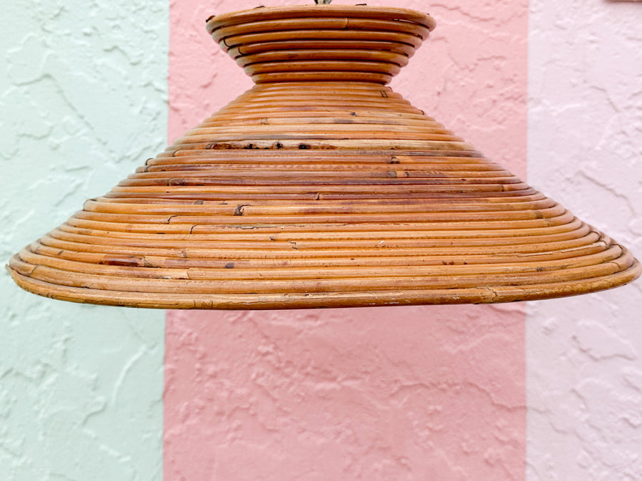Pencil Reed Rattan Pendant