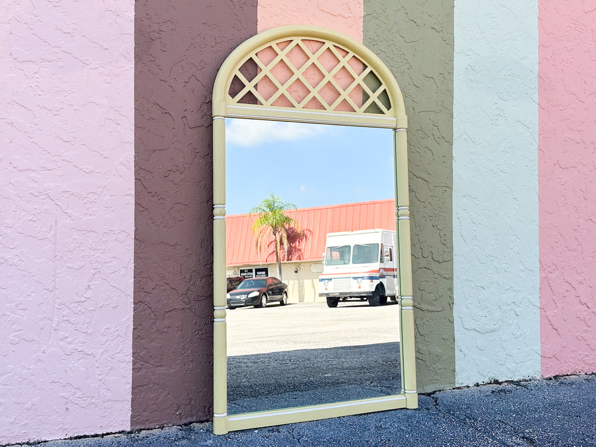 Thomasville Lattice Faux Bamboo Mirror