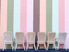 Set of Six Pencil Reed Rattan and Cane Dining Chairs