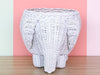 Wicker Elephant Cachepot