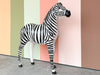 Large Whimsical Leather Zebra