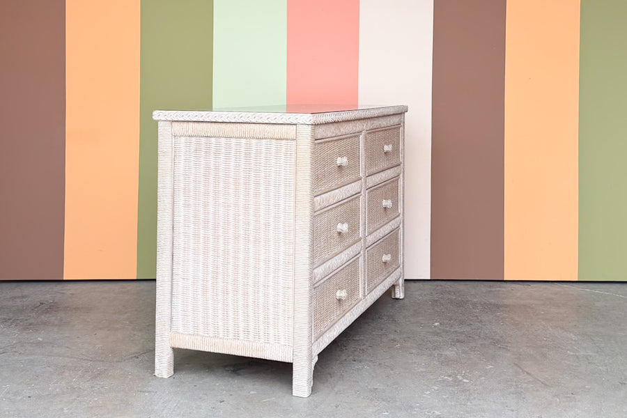 Henry Link Braided Wicker Double Dresser