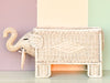 Wicker Elephant Cachepot