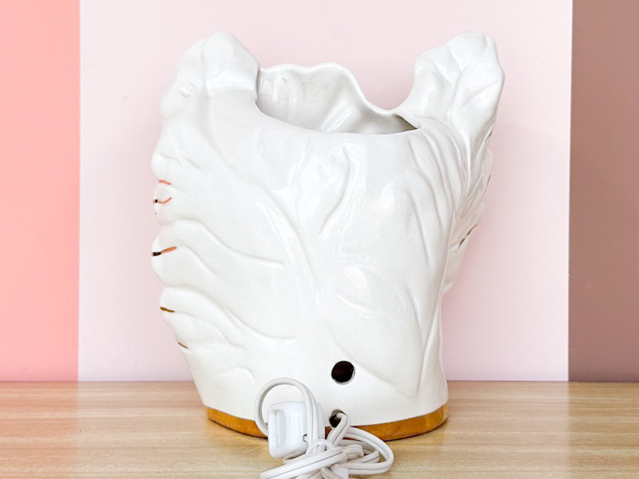 Old Florida Ceramic Palm Frond Lamp