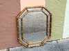 Faux Bamboo Octagon Mirror