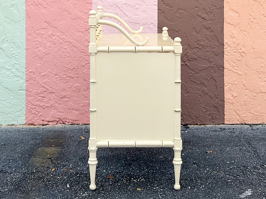 Drexel Faux Bamboo Nightstand