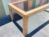 Coastal Chic Pencil Reed Rattan Dining Table