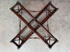 Handsome Rattan Coffee Table with Smoke Glass