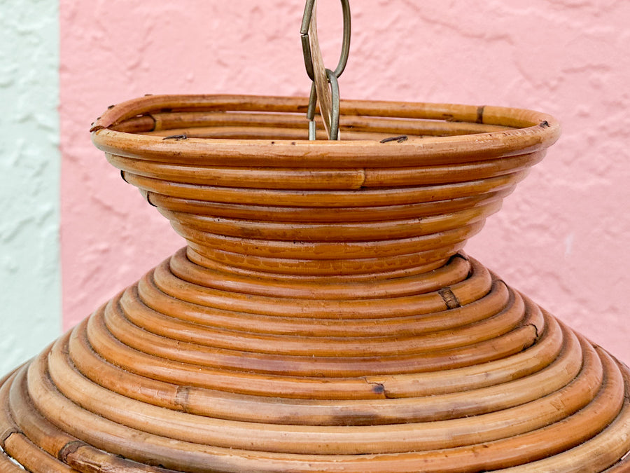 Pencil Reed Rattan Pendant