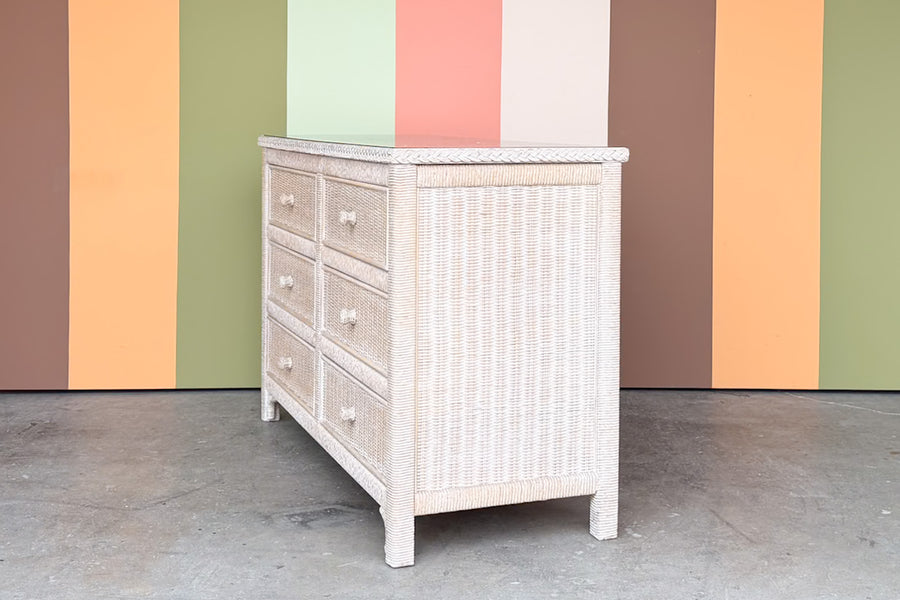 Henry Link Braided Wicker Double Dresser
