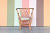 Barrel Back Rattan Accent Chair