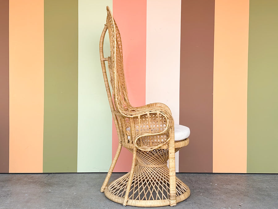 Natural Rattan Peacock Chair