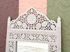 Wood Carved Moroccan Mirror