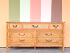 Natural Faux Bamboo Dresser