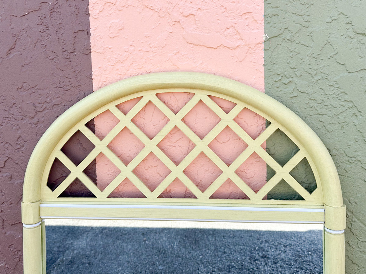 Thomasville Lattice Faux Bamboo Mirror