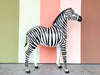 Large Whimsical Leather Zebra