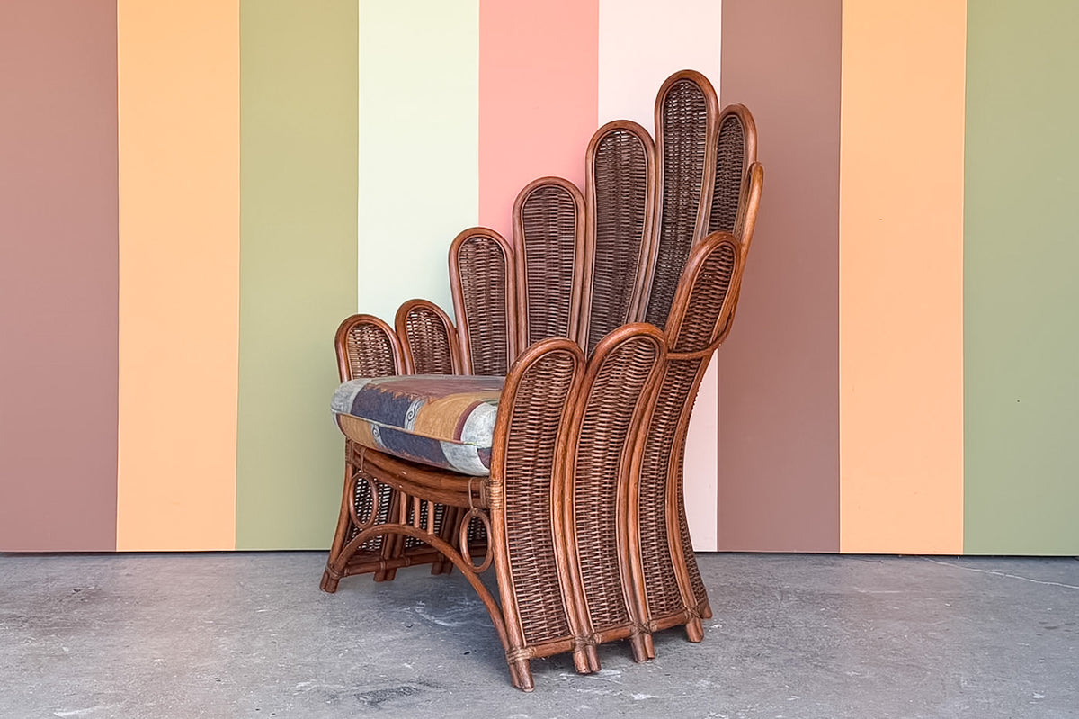 Rattan Flower Chair