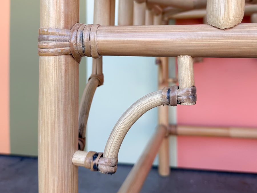 Chippendale Rattan Side Table