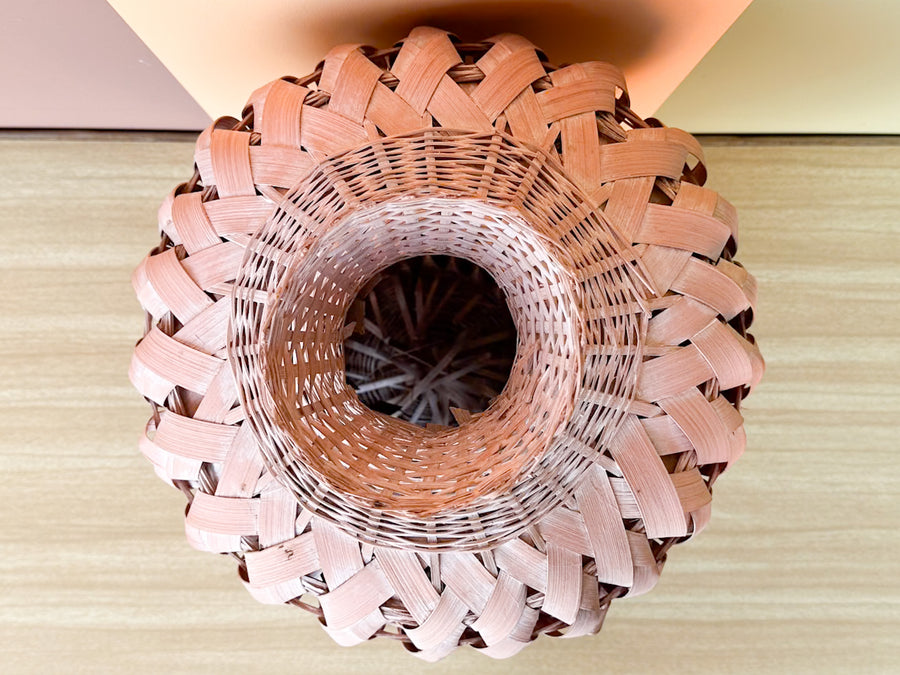 Pair of Pink Sands Woven Vases