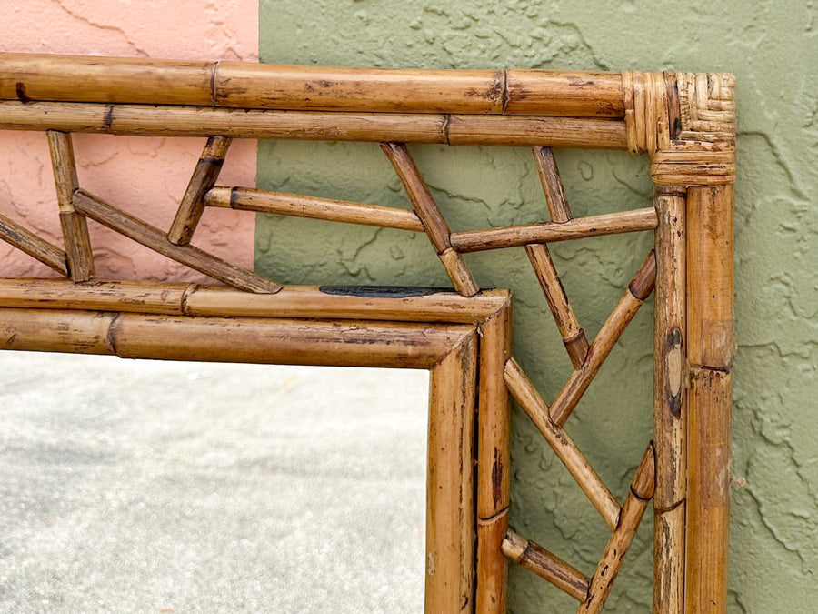 Island Style Rattan Mirror