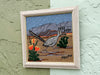 Beep Beep Roadrunner Needlepoint Framed Art