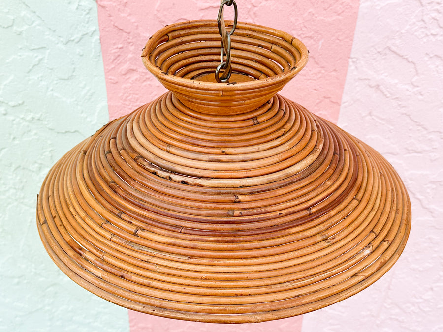 Pencil Reed Rattan Pendant