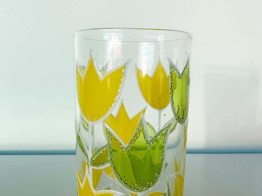 Set of Four Cute Tulip Glassware