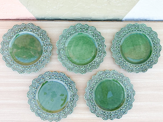 Set of Twelve Gorg Green Salad Plates