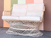 Marbled Pink Webspun Loveseat