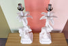 Pair of Monkey Lamps