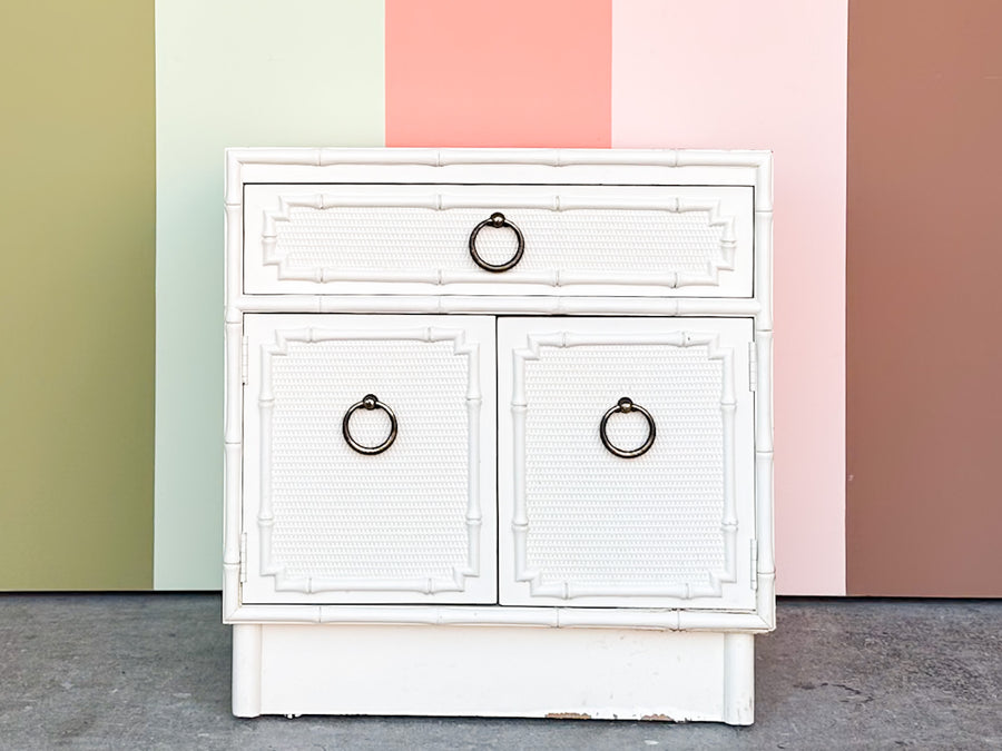 Palm Beach Style Faux Bamboo Nightstand