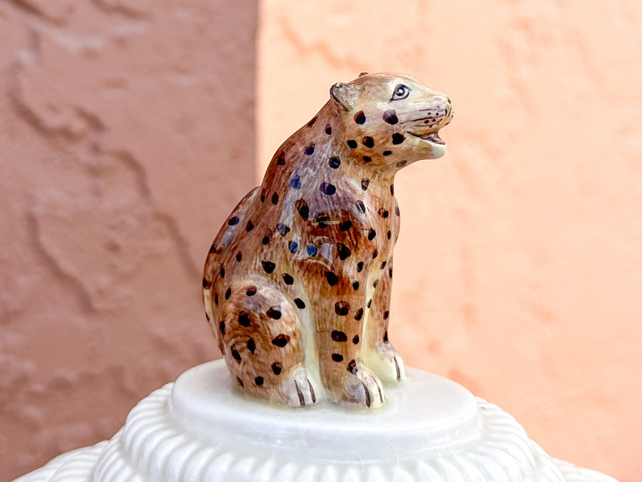 Cheetah Faux Bamboo Tureen