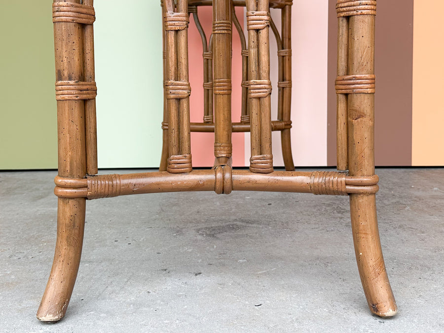 Cathedral Style Rattan Console