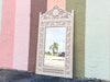 Wood Carved Moroccan Mirror