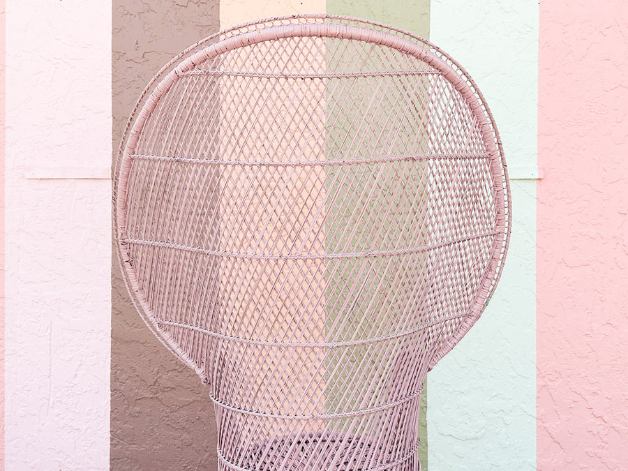 Pink Chic Peacock Chair