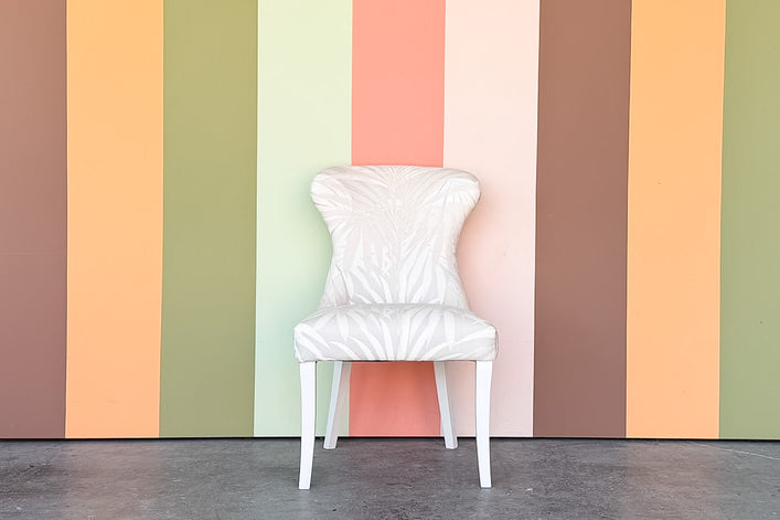Palm Leaf Upholstered Accent Chair