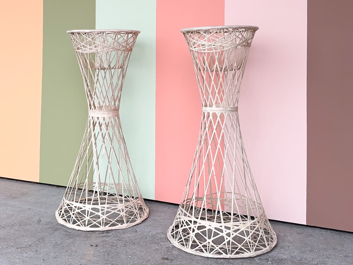 Pair of Webspun Plant Stands