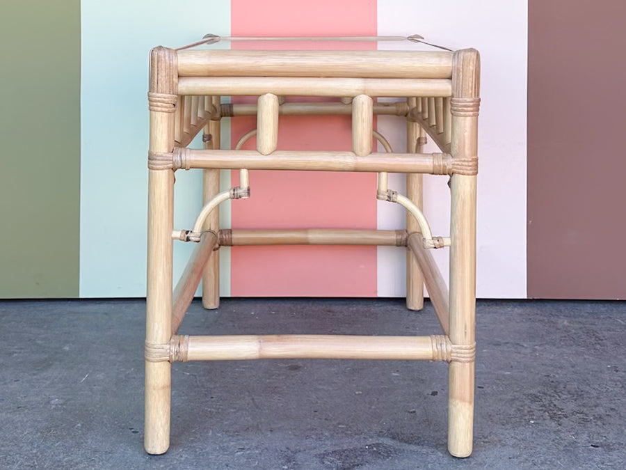Chippendale Rattan Side Table