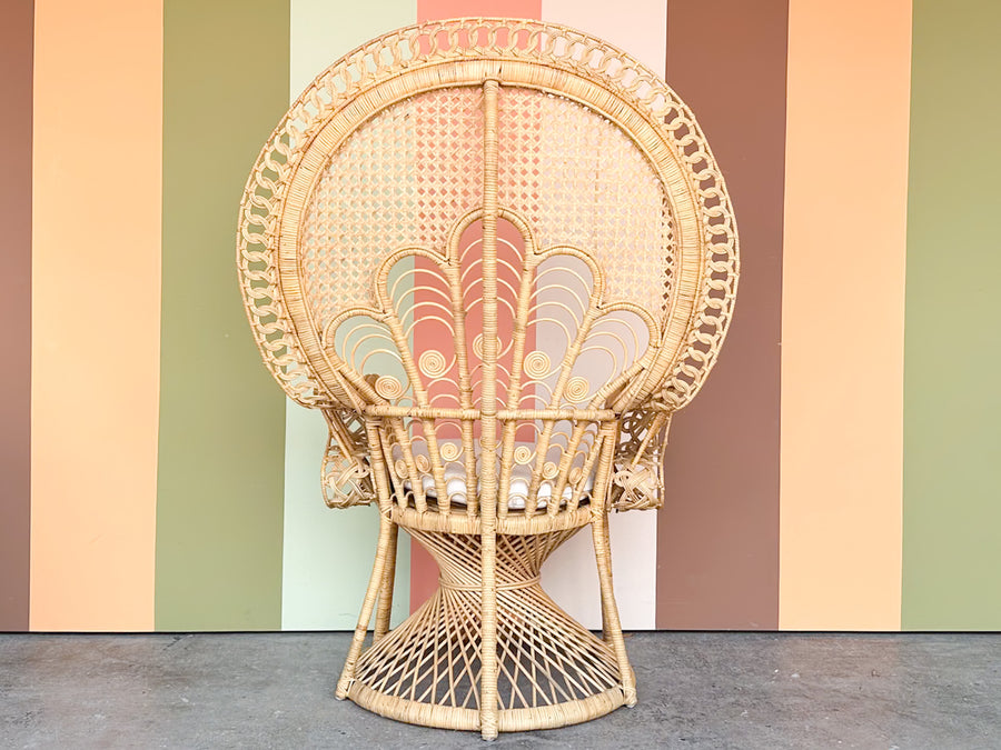 Natural Rattan Peacock Chair