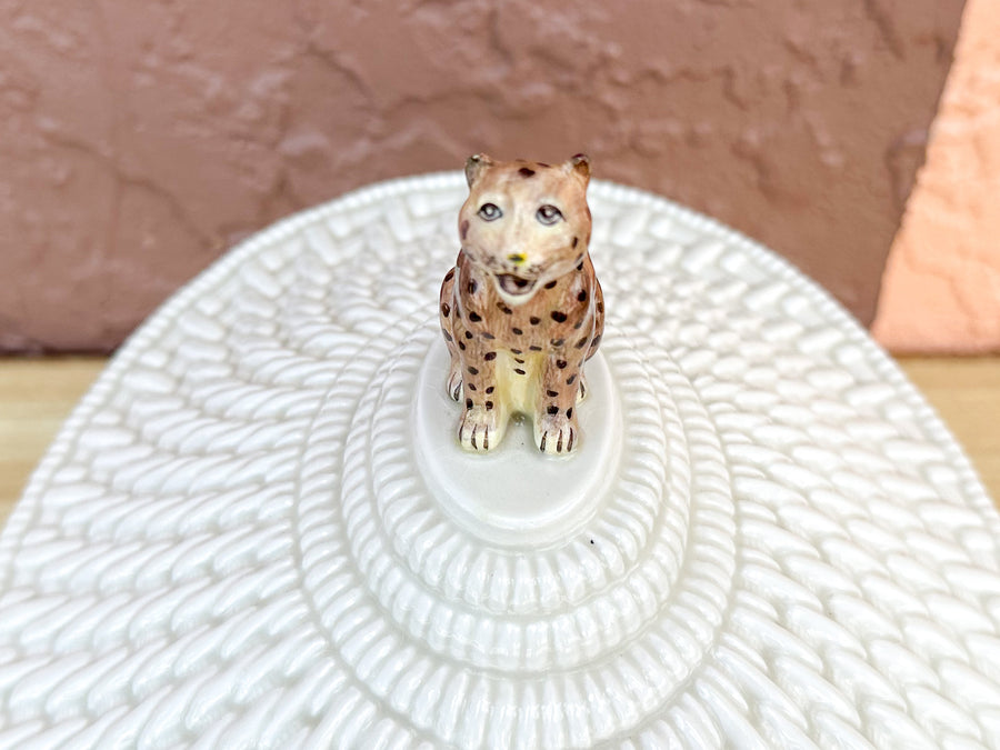 Cheetah Faux Bamboo Tureen