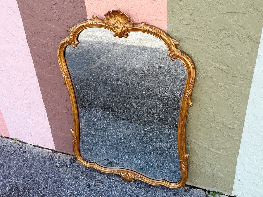 Regency Chic Shell Motif Mirror