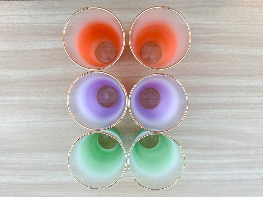Set of Colorful Blendo Cocktail Glassware