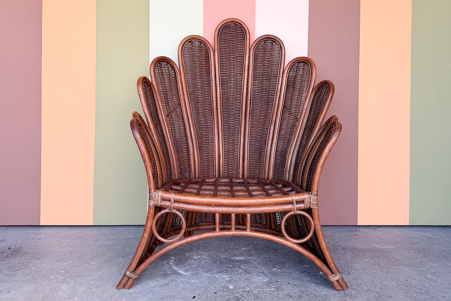 Rattan Flower Chair