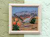 Beep Beep Roadrunner Needlepoint Framed Art