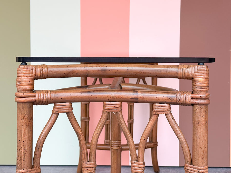 Cathedral Style Rattan Console