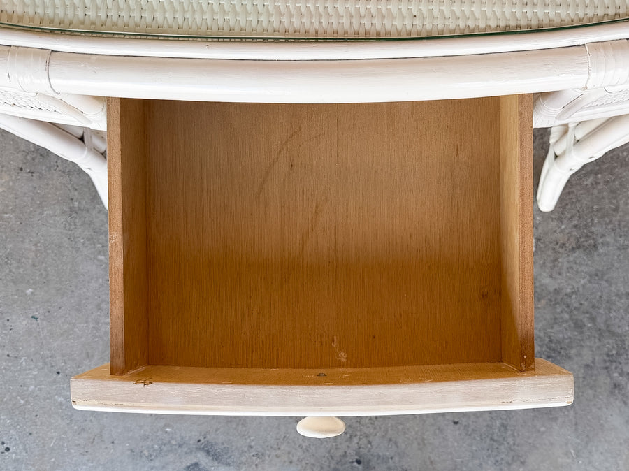 Coastal Rattan Desk and Chair